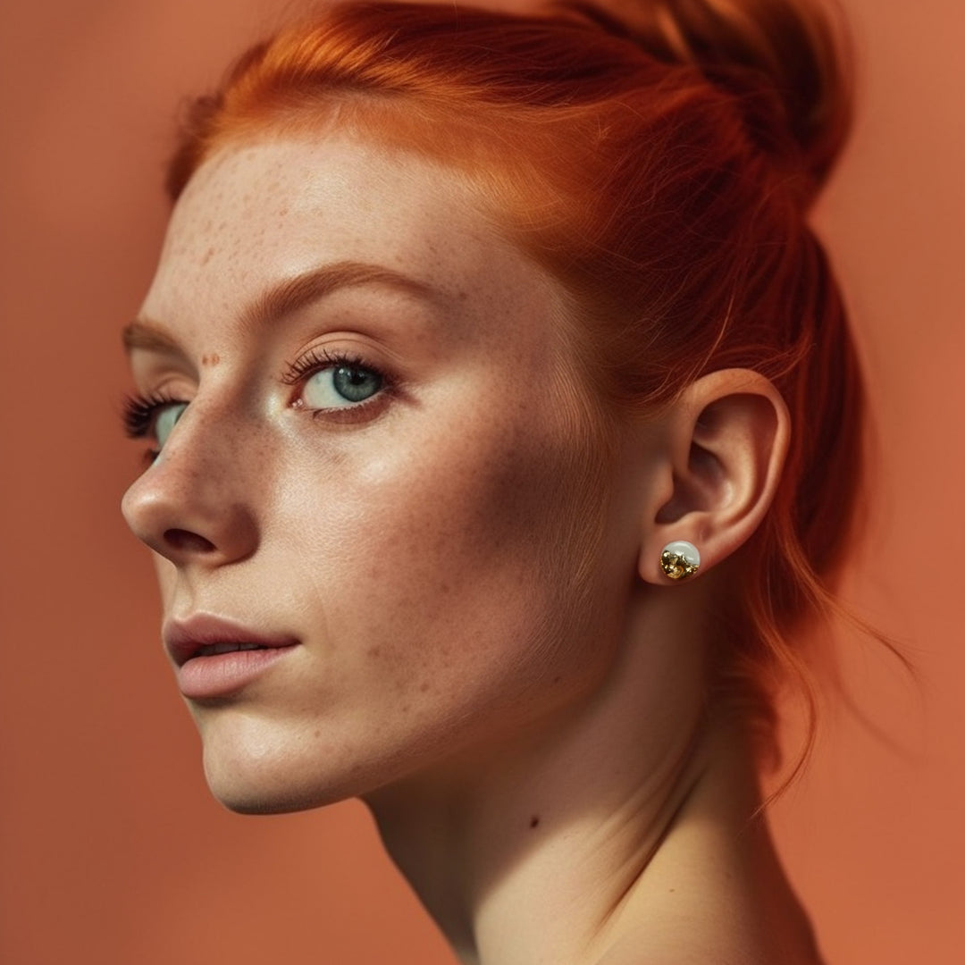 "Kaleho" porcelain earrings