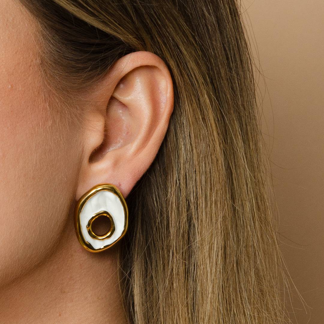 "Letitia" porcelain earrings