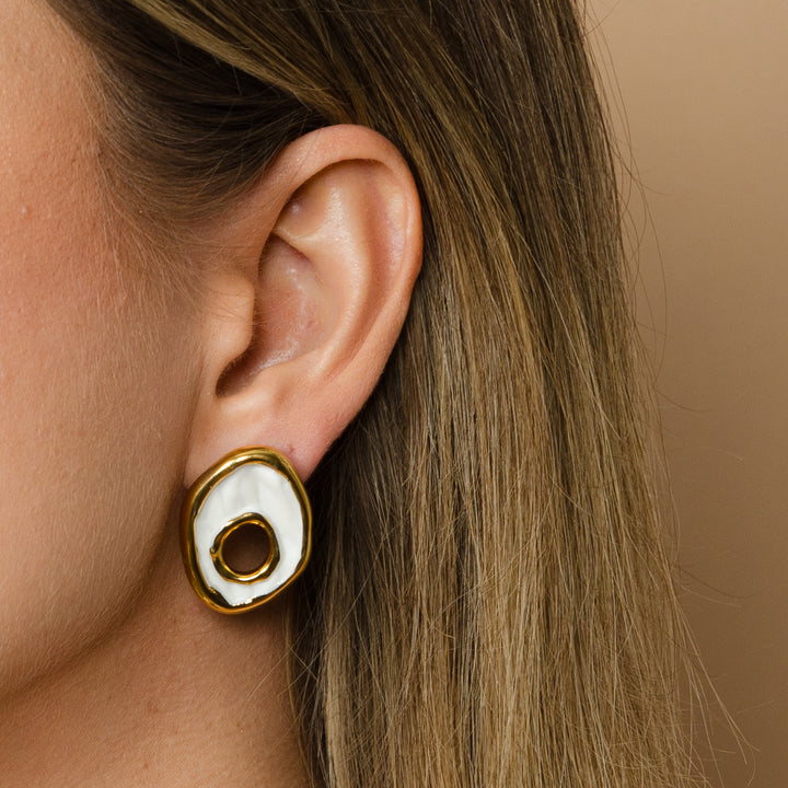 "Letitia" porcelain earrings