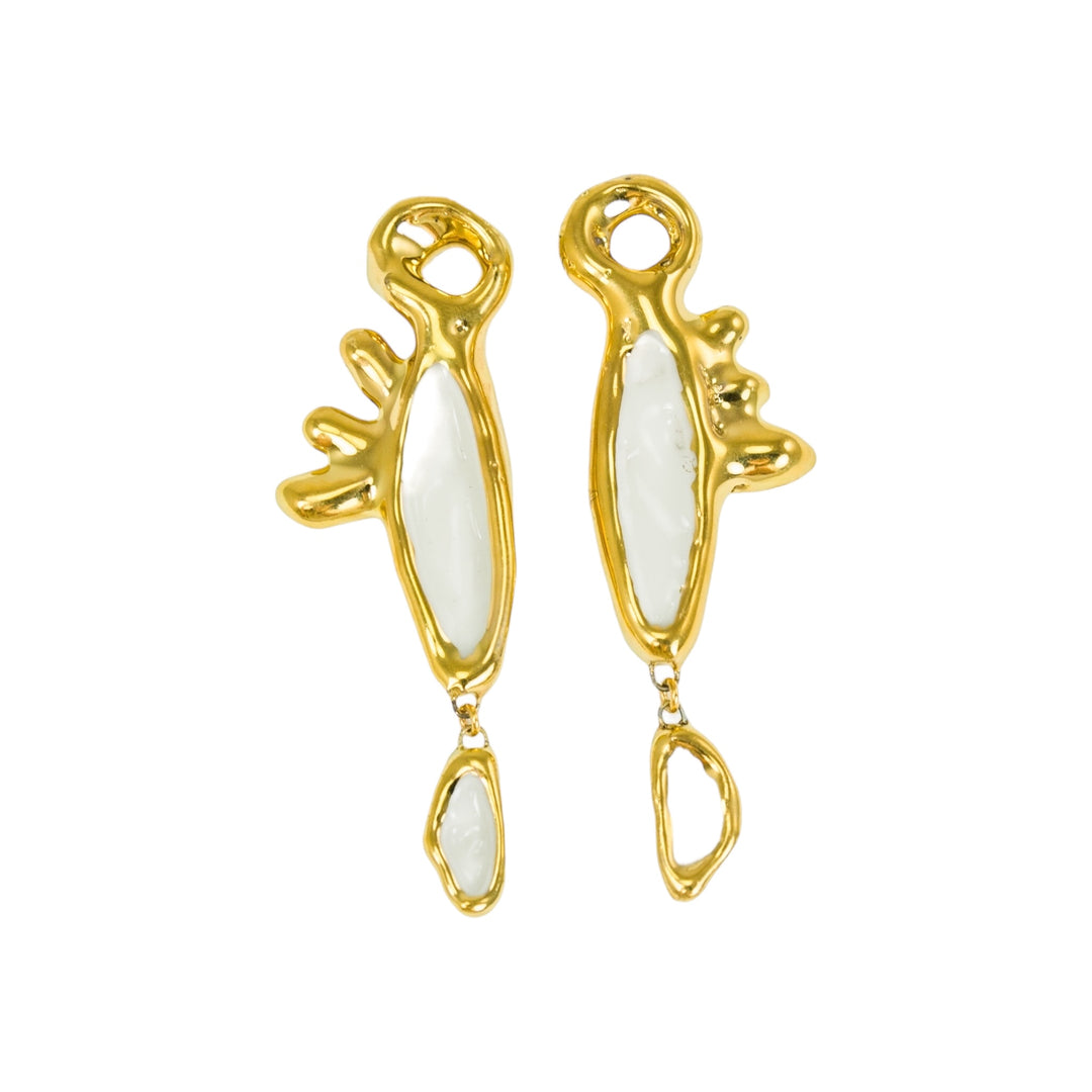 "Dorothea" Hoops With Charms Maxi