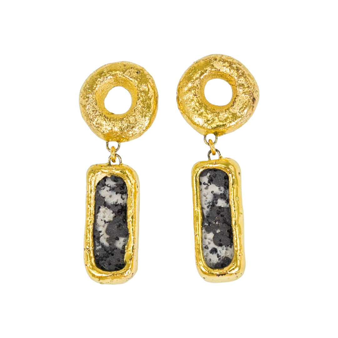 "Ingrid" Hoops With Charms Midi