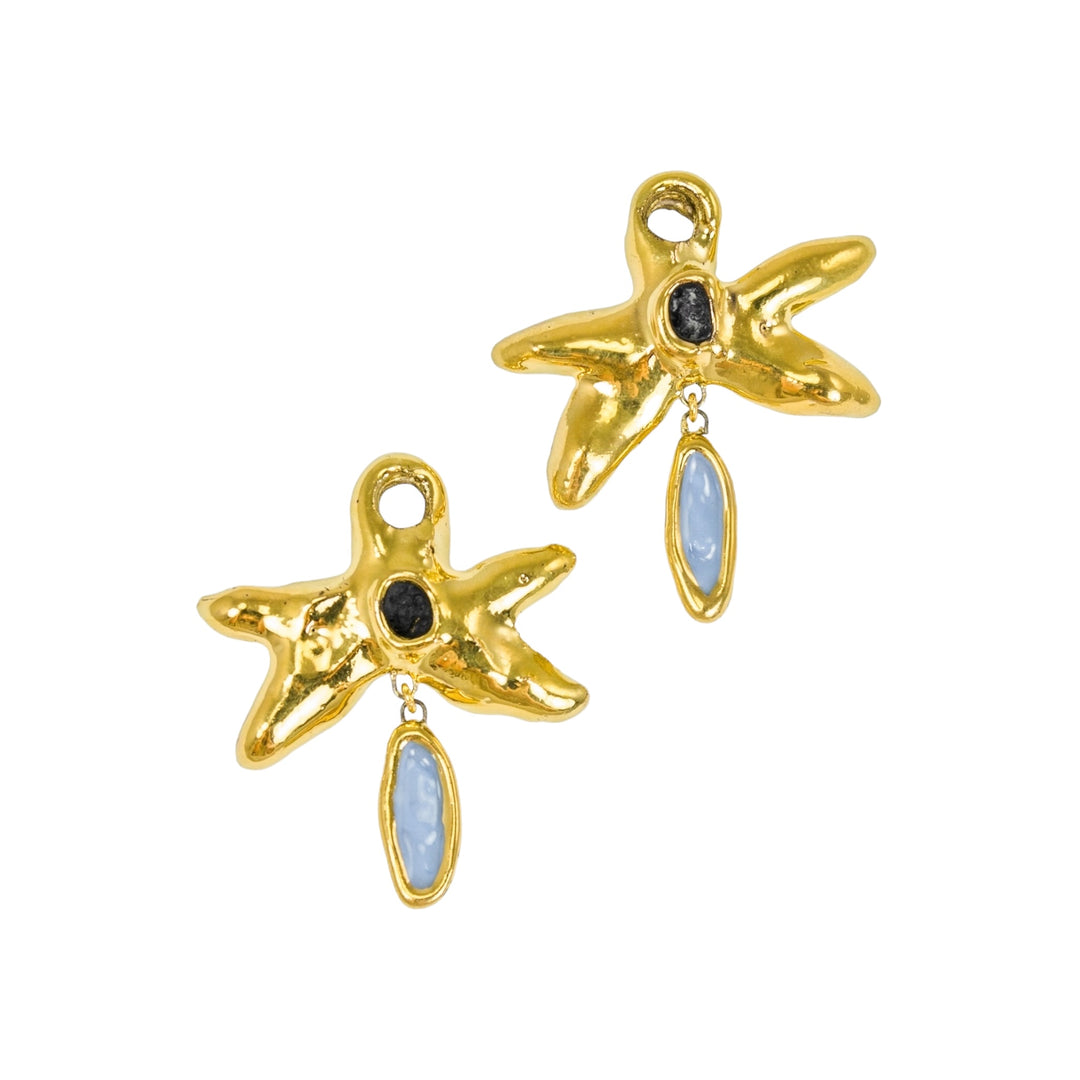 "Charlotte" Hoops With Charms Maxi