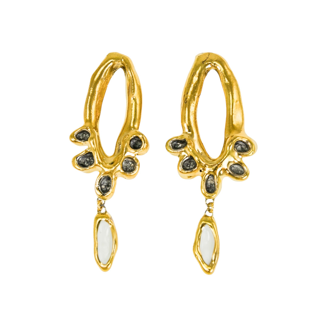 "Sophia" Hoops With Charms Maxi