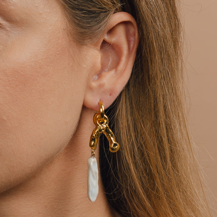 "Frida" Hoops With Charms Maxi