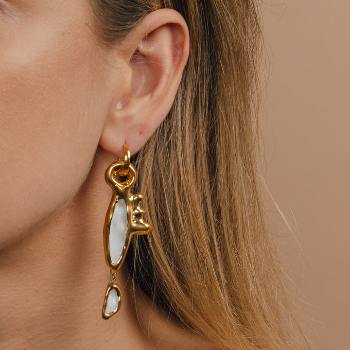 "Dorothea" Hoops With Charms Maxi