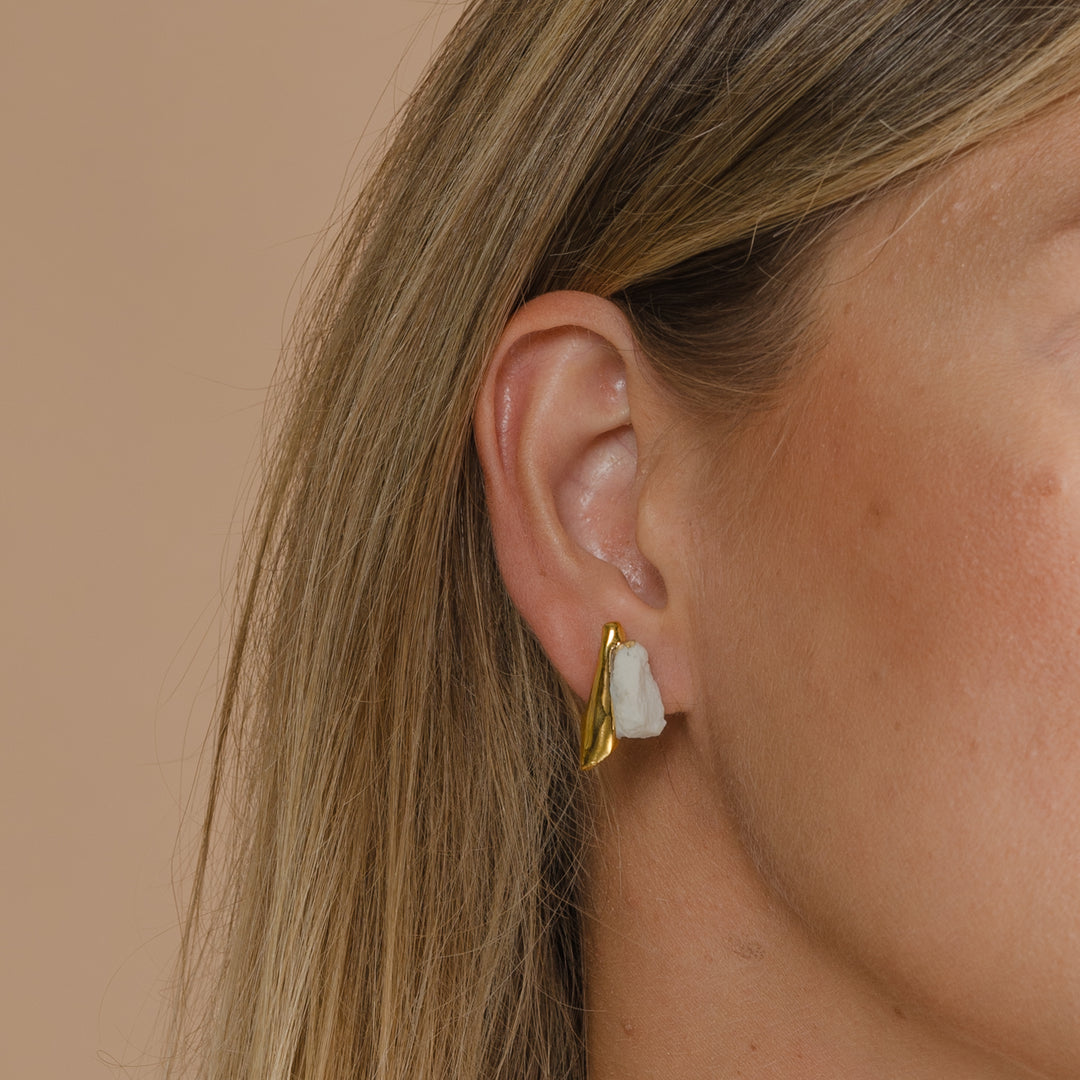 "Leila" ooak porcelain earrings