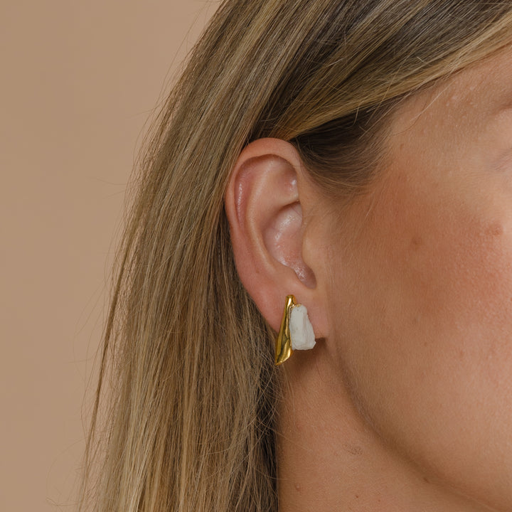 "Leila" ooak porcelain earrings