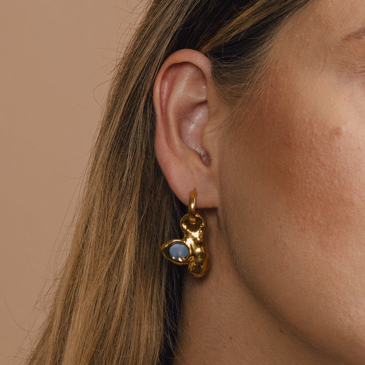 "Otoka" Hoops With Charms Midi