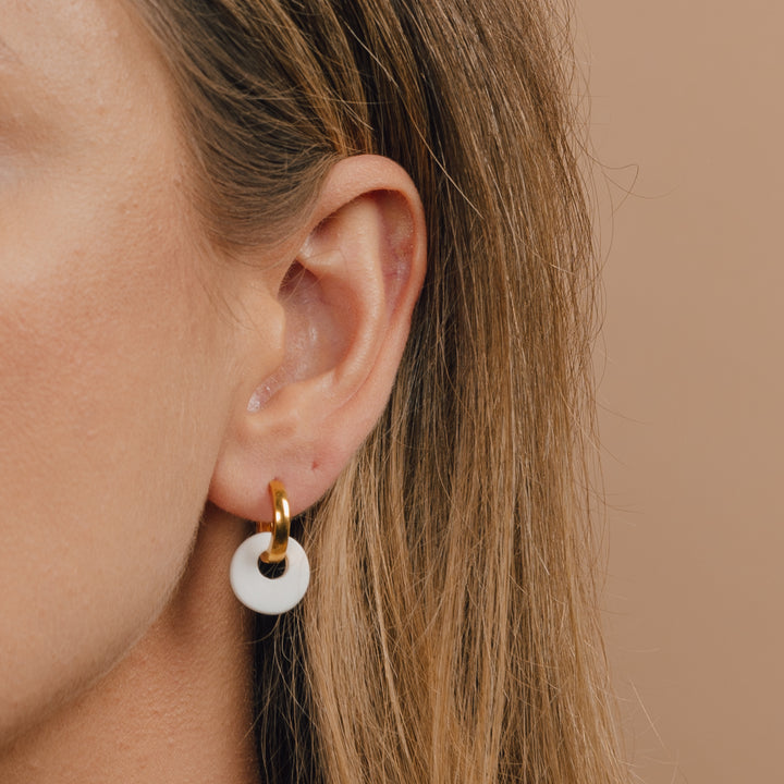 "Veronica" Hoops With Charms Mini