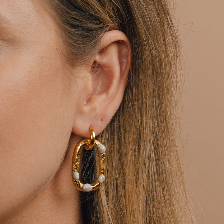 "Milla" Hoops With Charms Maxi