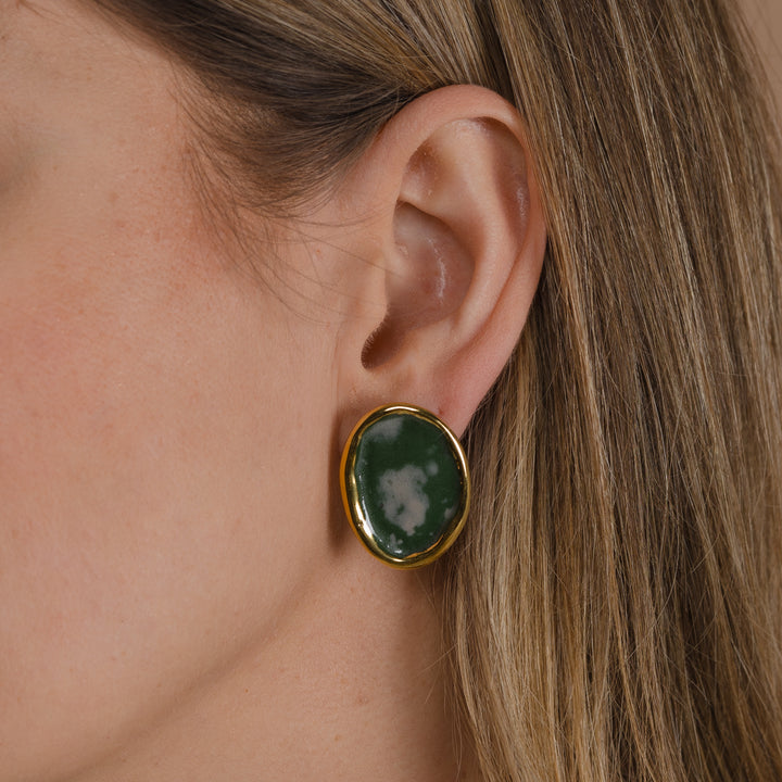 "Aroha" porcelain earrings