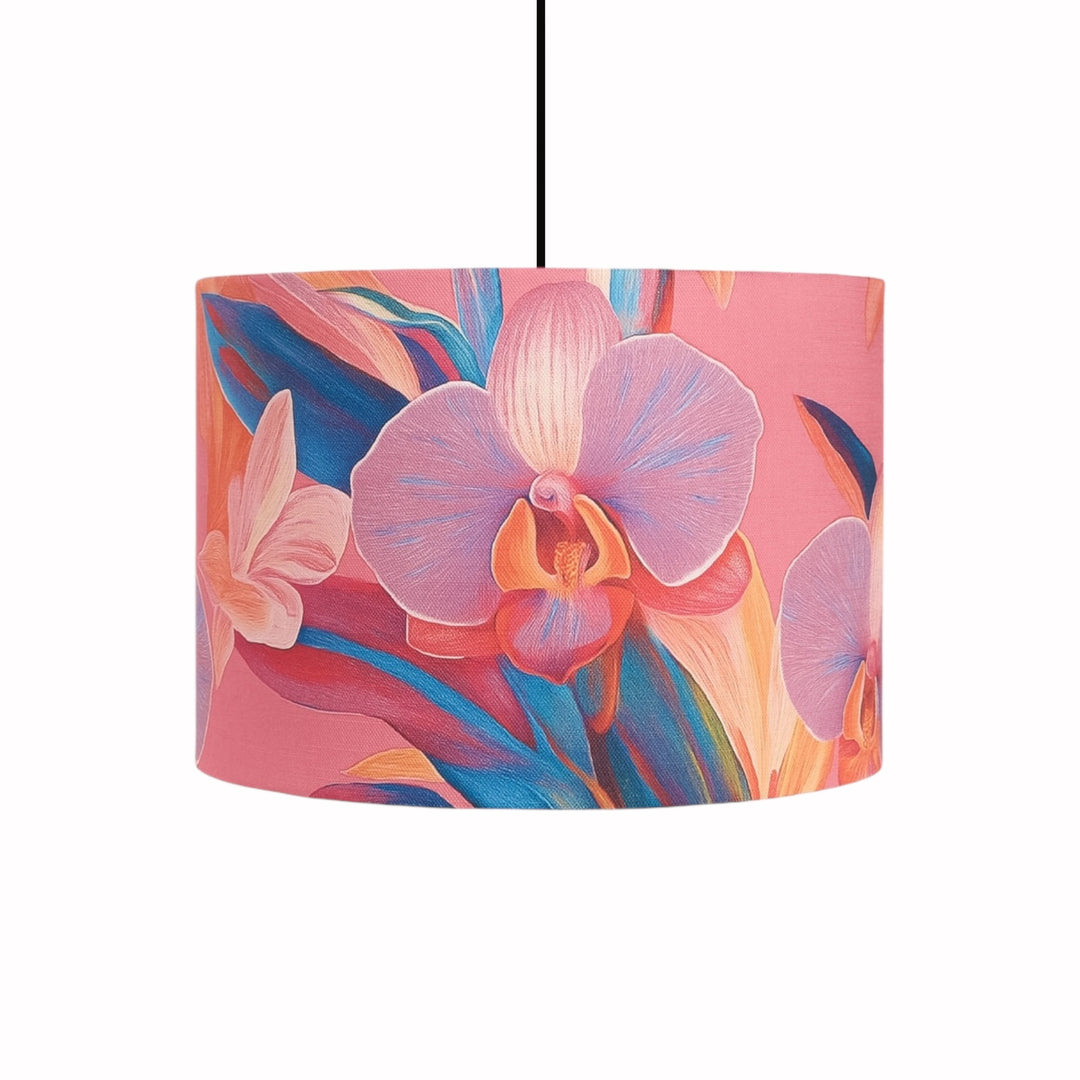 Pink Orchid - Floral Lampshade ⌀30