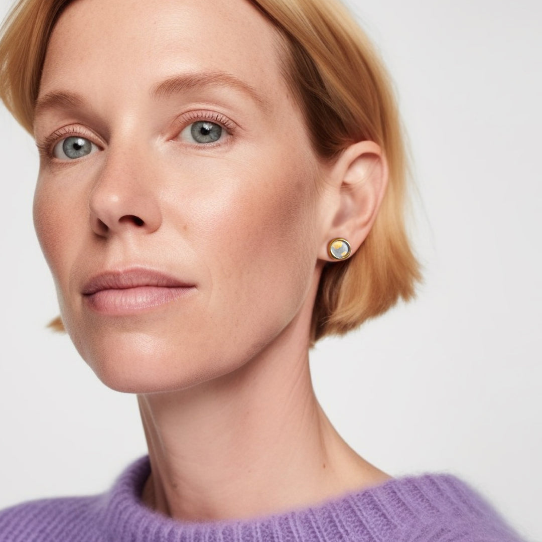 "CECYLIA" porcelain earrings