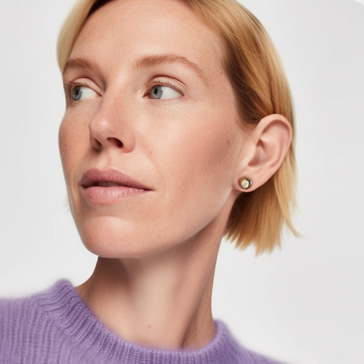 "CECYLIA" porcelain earrings