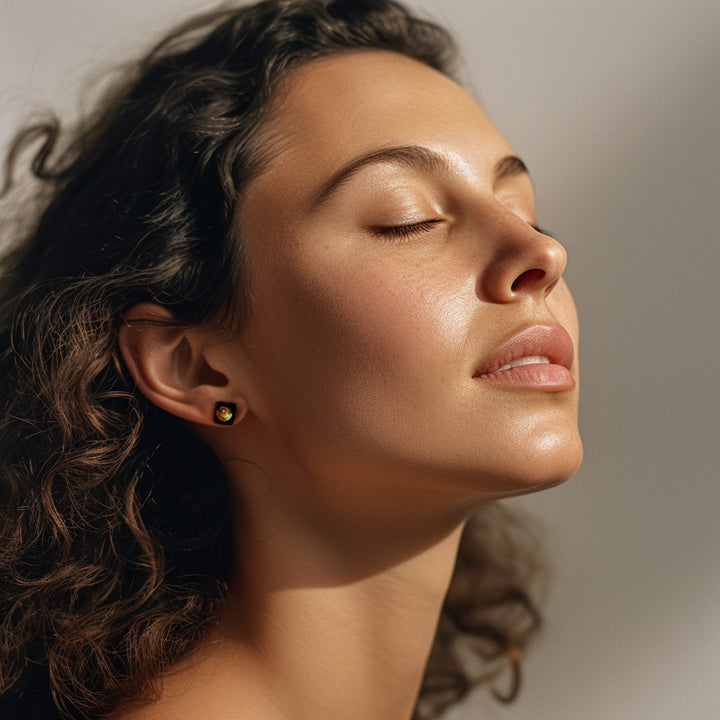 "Ahava" porcelain earrings