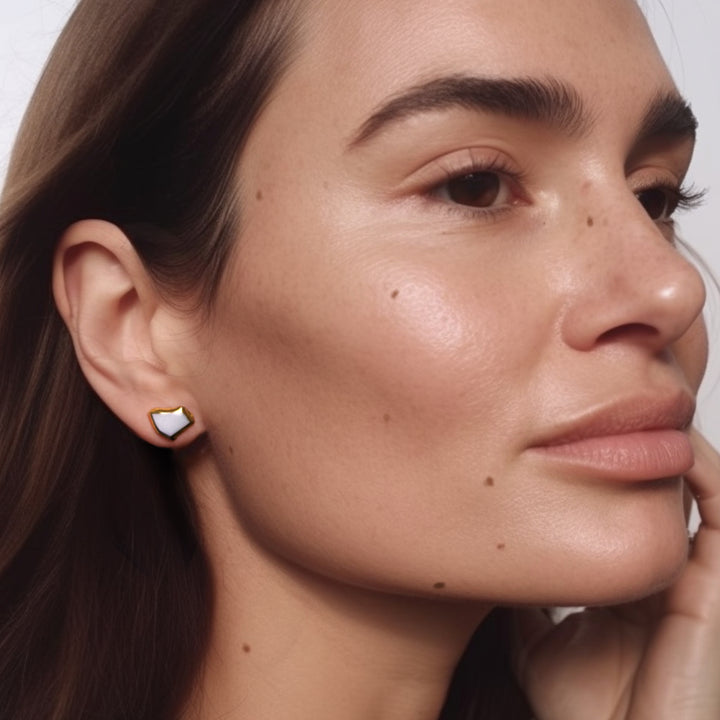 "Lumen" porcelain earrings