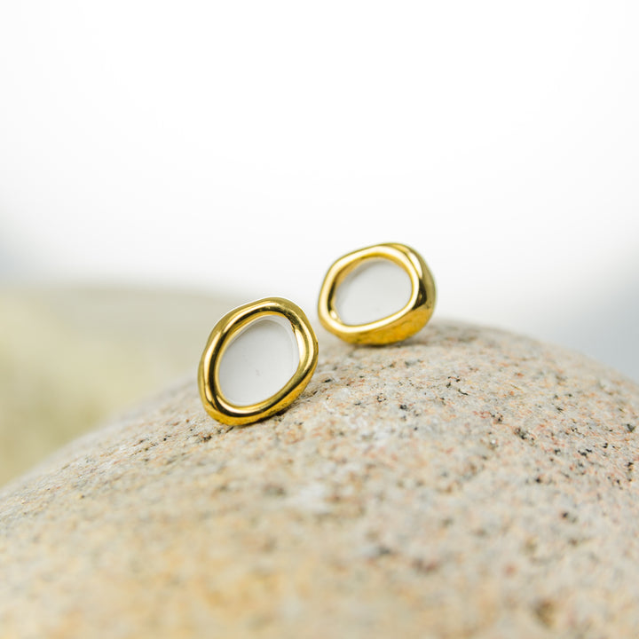 "Elmarie" porcelain earrings