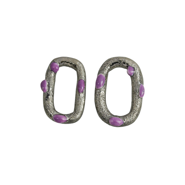 "Vivian" Hoops With Charms Maxi