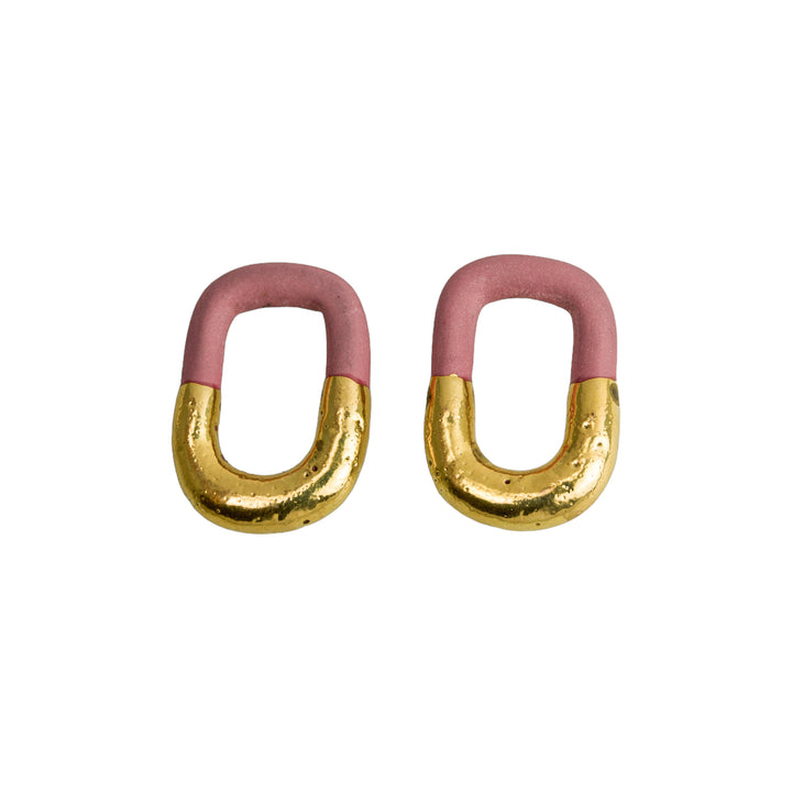 "Ruby" Hoops With Charms Maxi