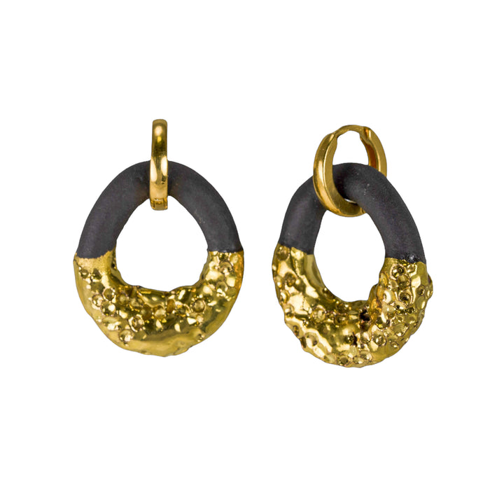 "Tessa" Hoops With Charms Maxi