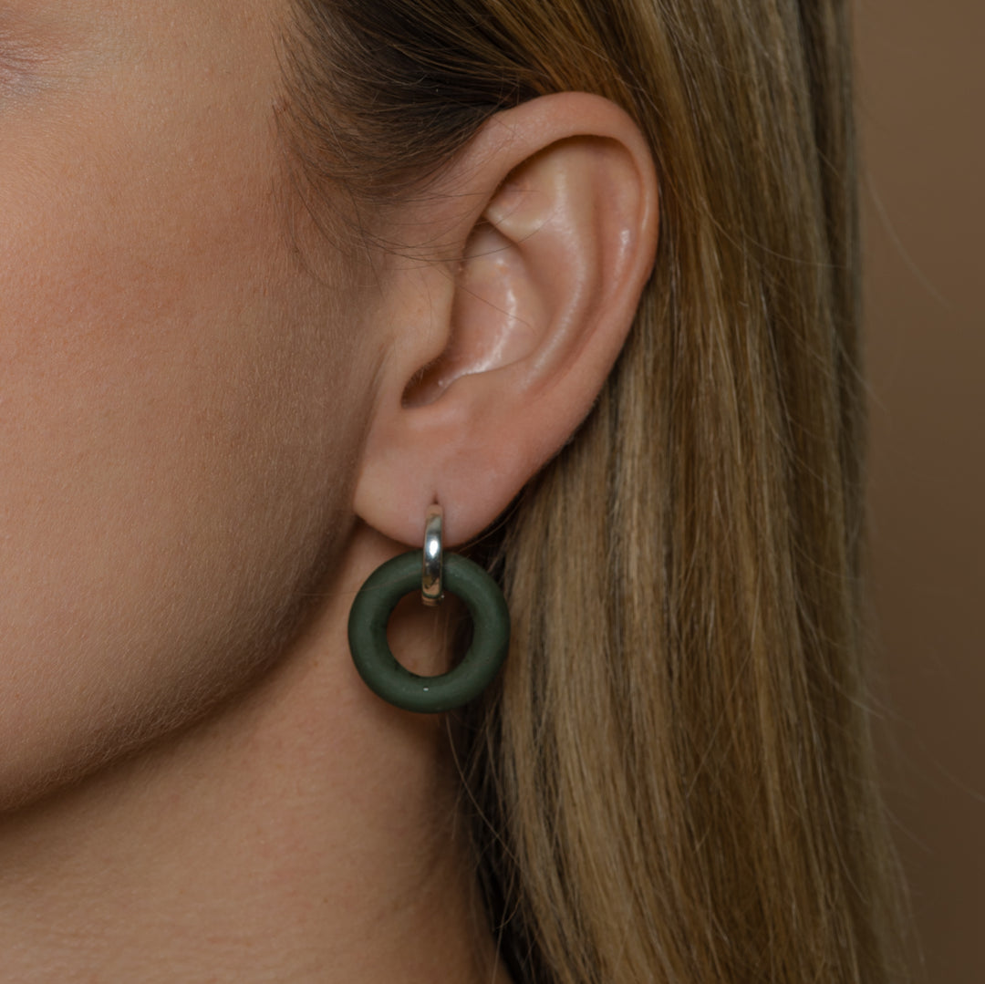 "Nova" Hoops With Charms Midi