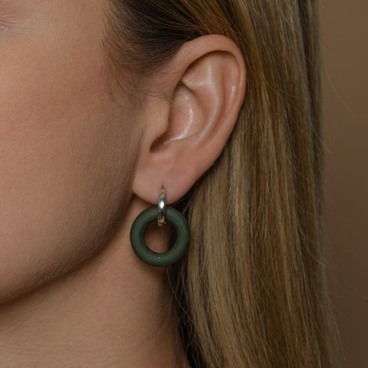 "Nova" Hoops With Charms Midi