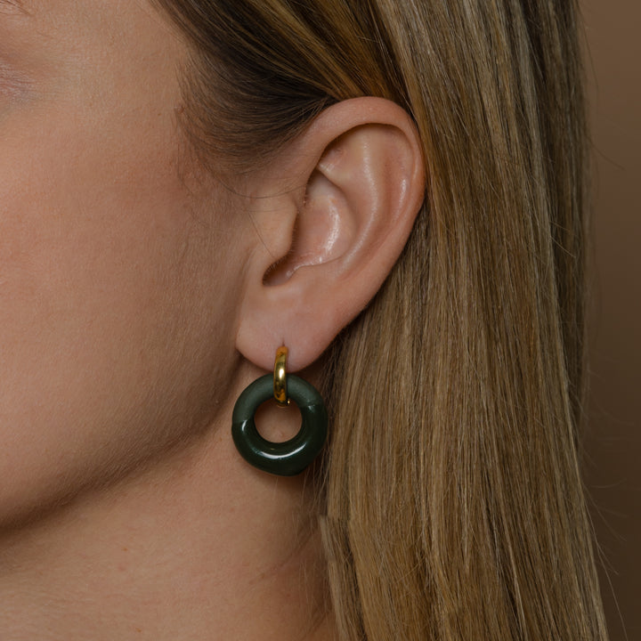 "Kiara" Hoops With Charms Midi