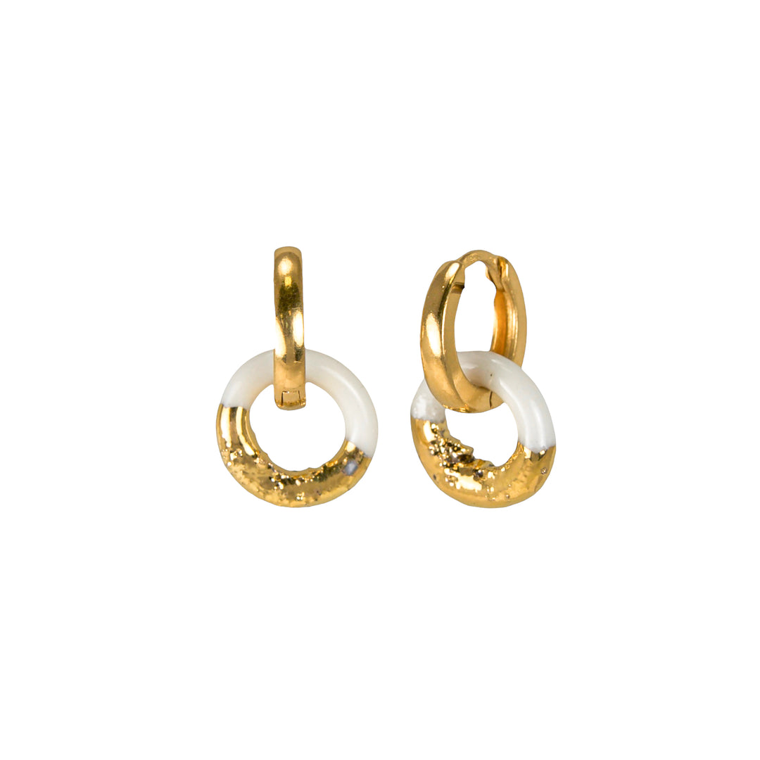 "Hazel" hoops with charms Mini