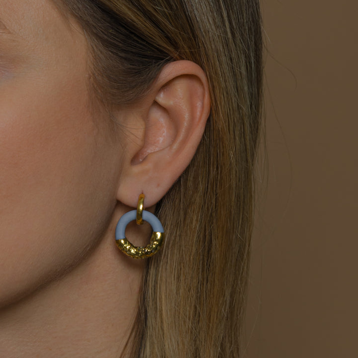 "Isolde" Hoops With Charms Midi