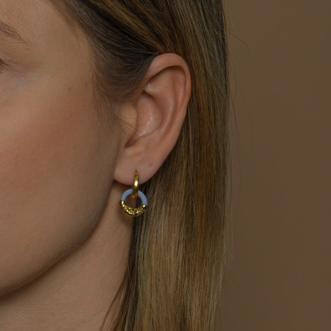 "Isolde" Hoops With Charms Mini