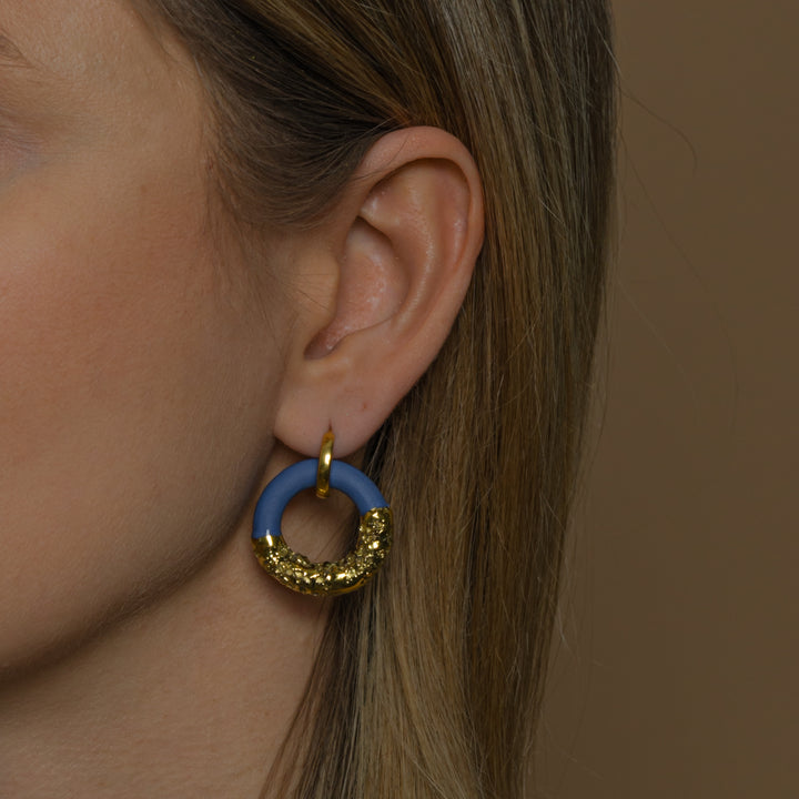 "Daphne" Hoops With Charms Maxi