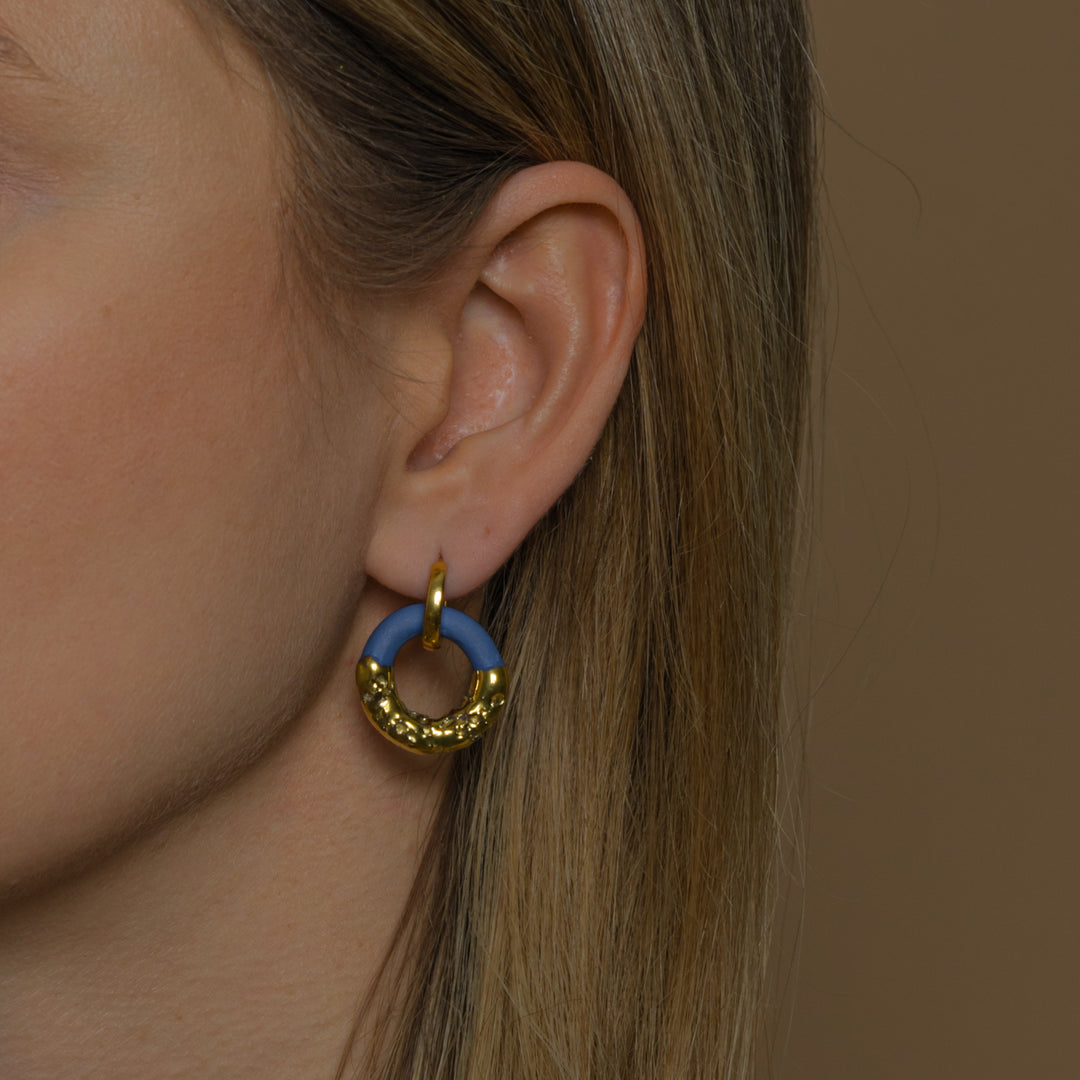 "Daphne" Hoops With Charms Midi