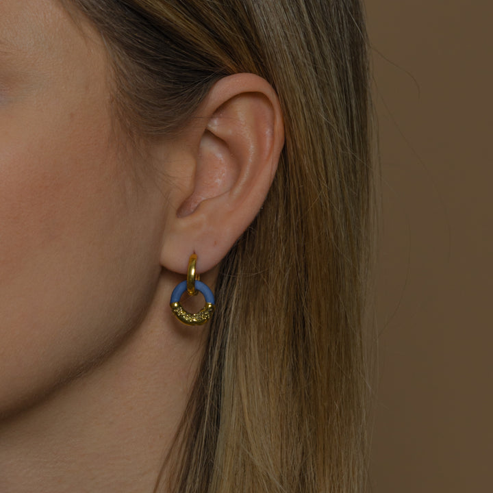 "Daphne" Hoops With Charms Mini