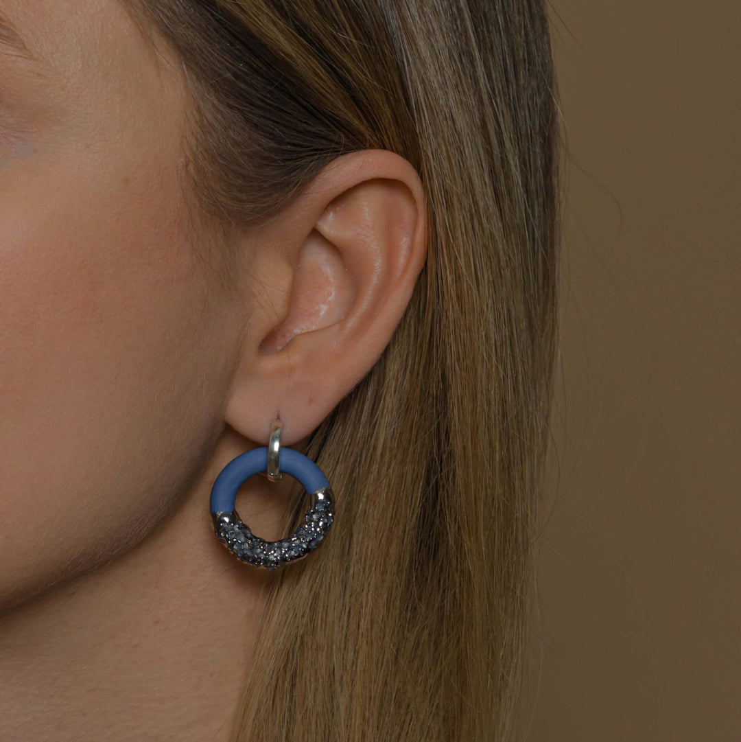 "Nyla" Hoops With Charms Maxi