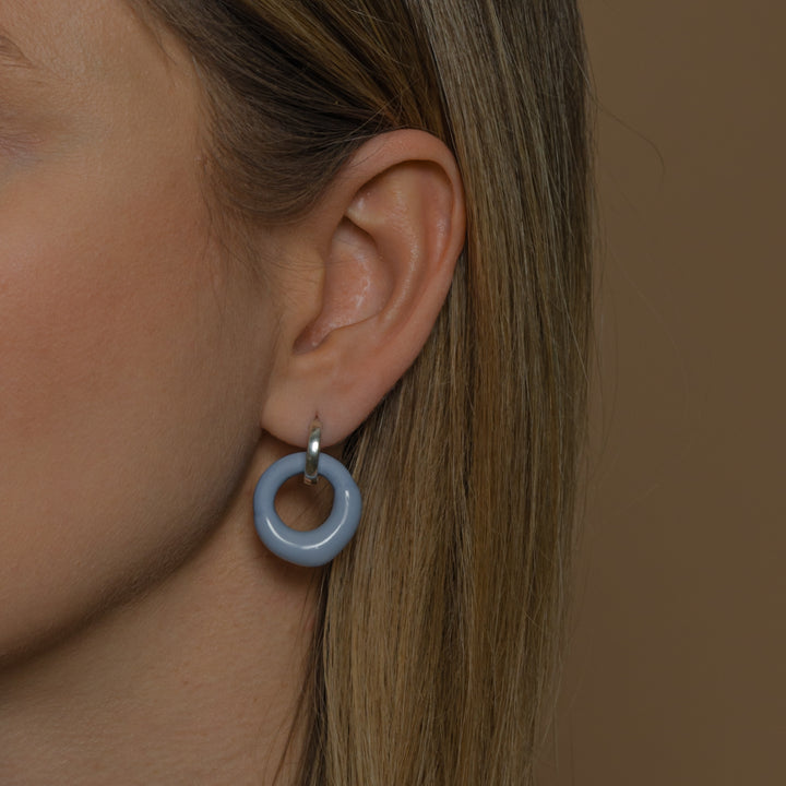 "Yael" Hoops With Charms Midi