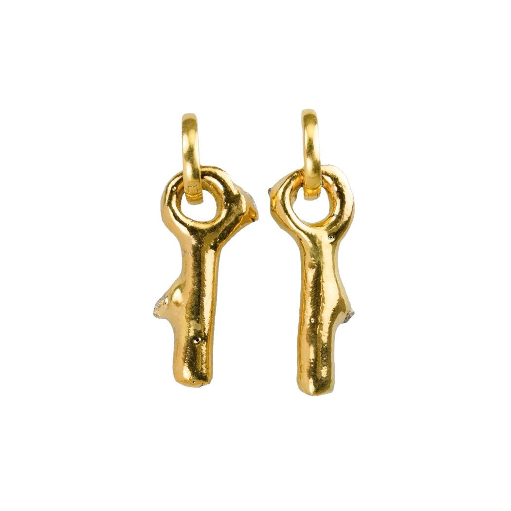 "Nora" Hoops With Charm Maxi