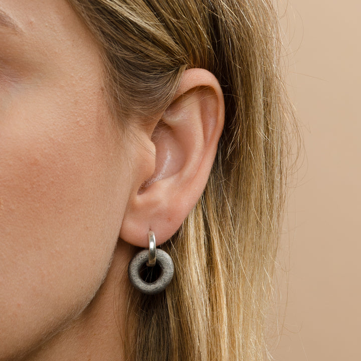 "Luna" Hoops With Charms Midi