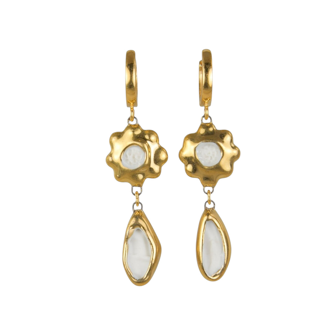 "Rime" Porcelain Earrings
