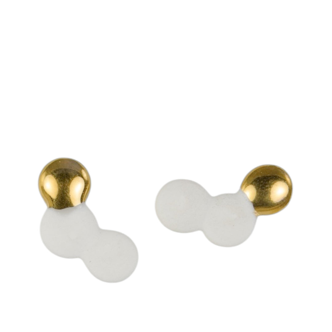 "Numa" porcelain earrings