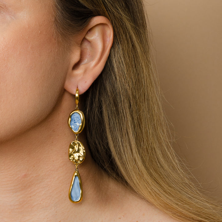 "Faye" Porcelain Earrings