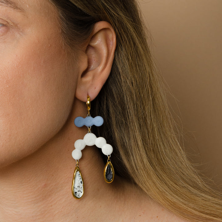 "Mae" Porcelain Earrings