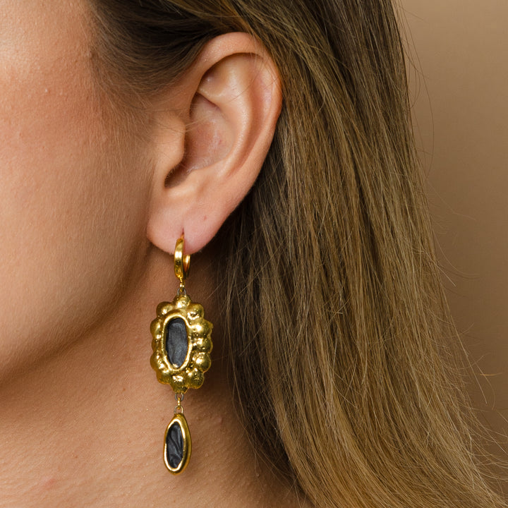 "Bria" Porcelain Earrings