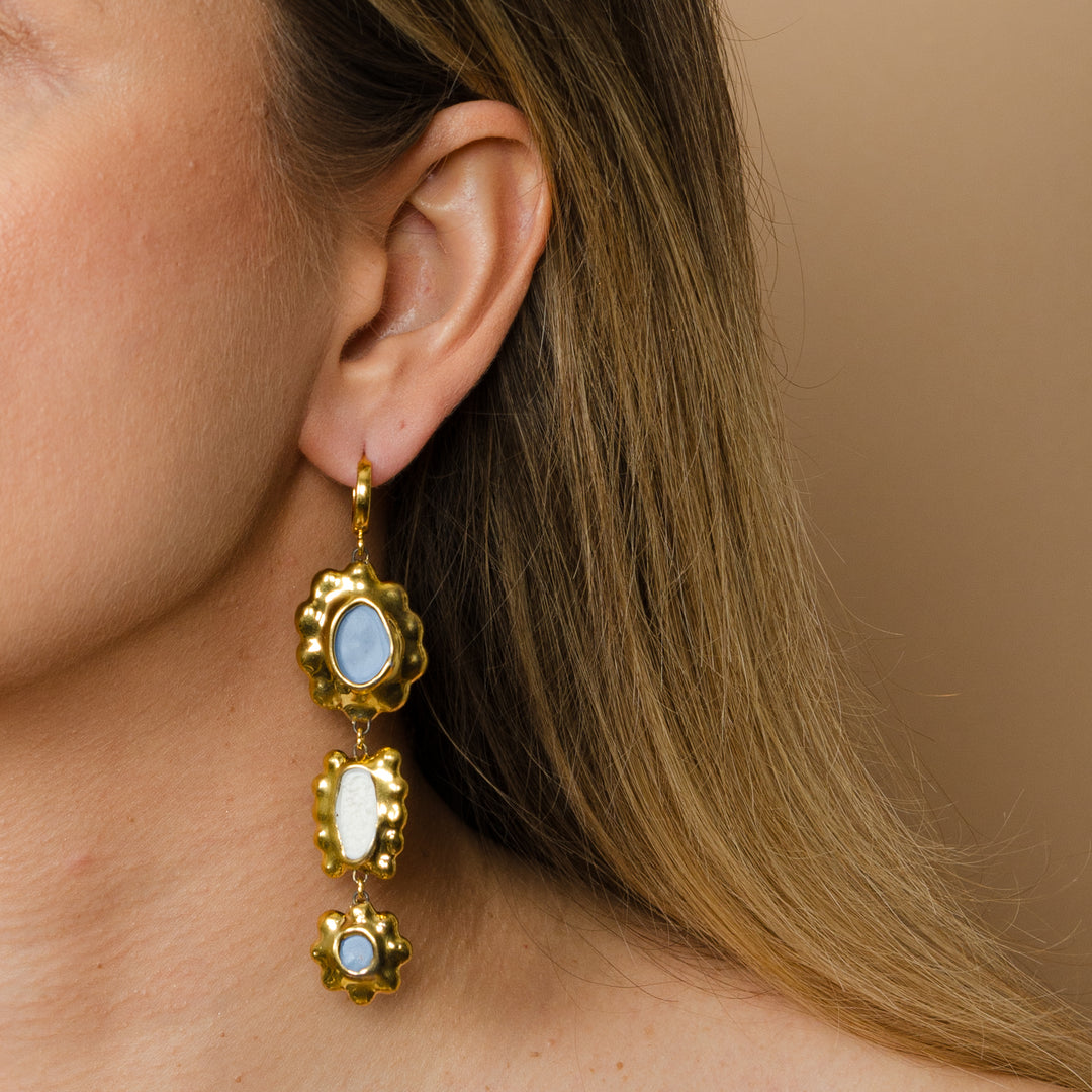 "Aube" Porcelain Earrings