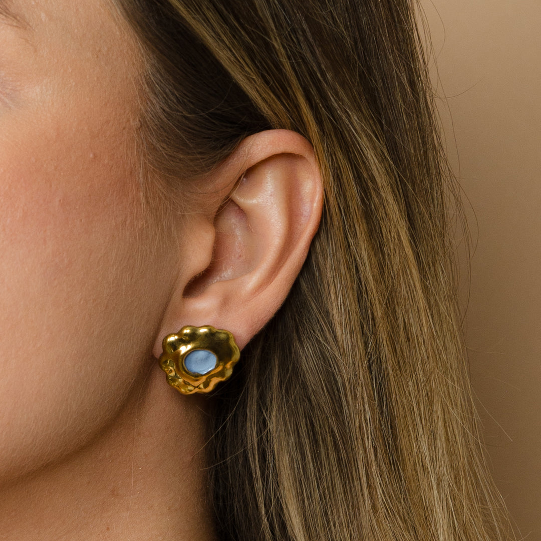 "Luma" porcelain earrings