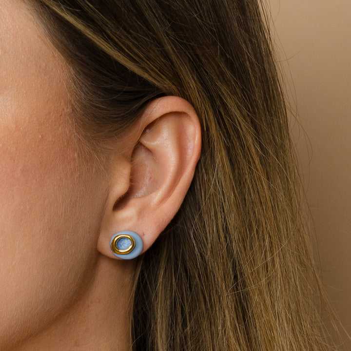 "Yria" porcelain earrings