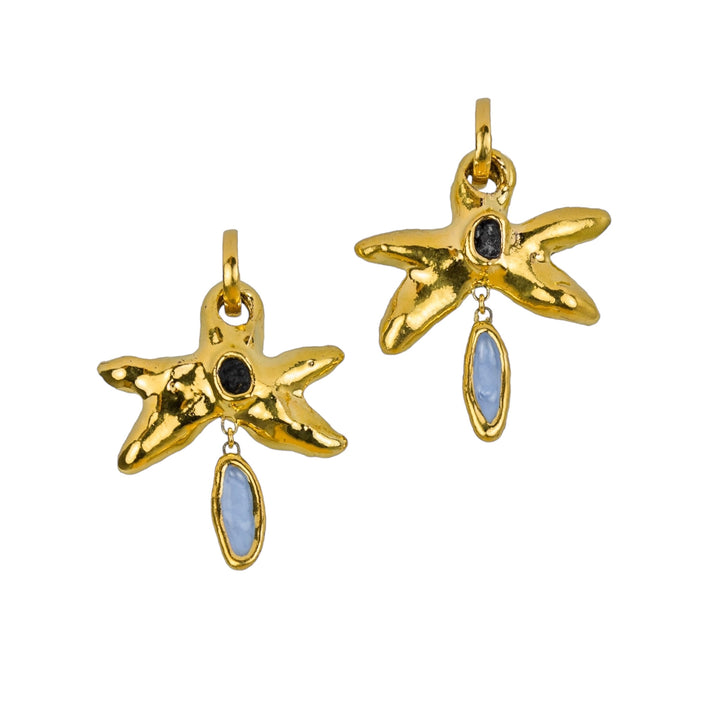 "Charlotte" Hoops With Charms Maxi