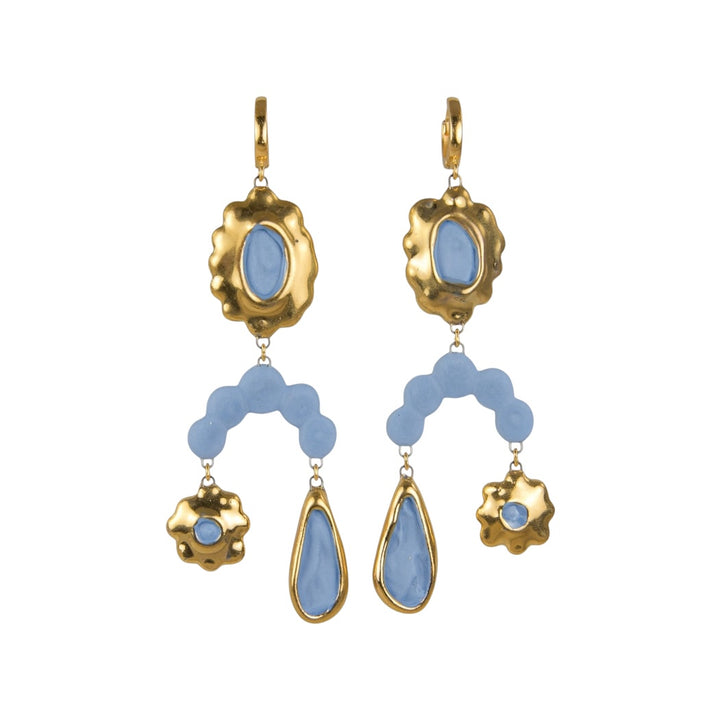 "Euthalia" Porcelain Earrings