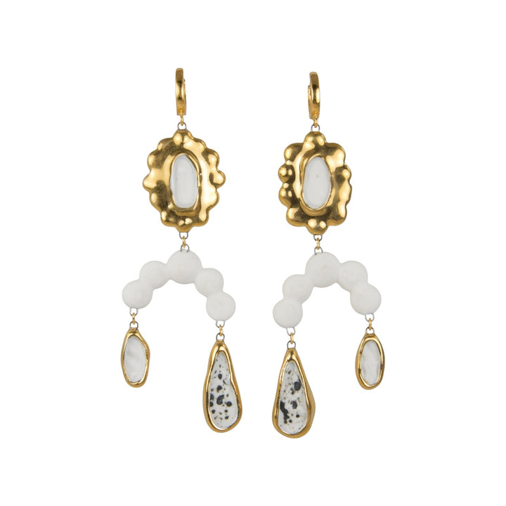 "Rue" Porcelain Earrings