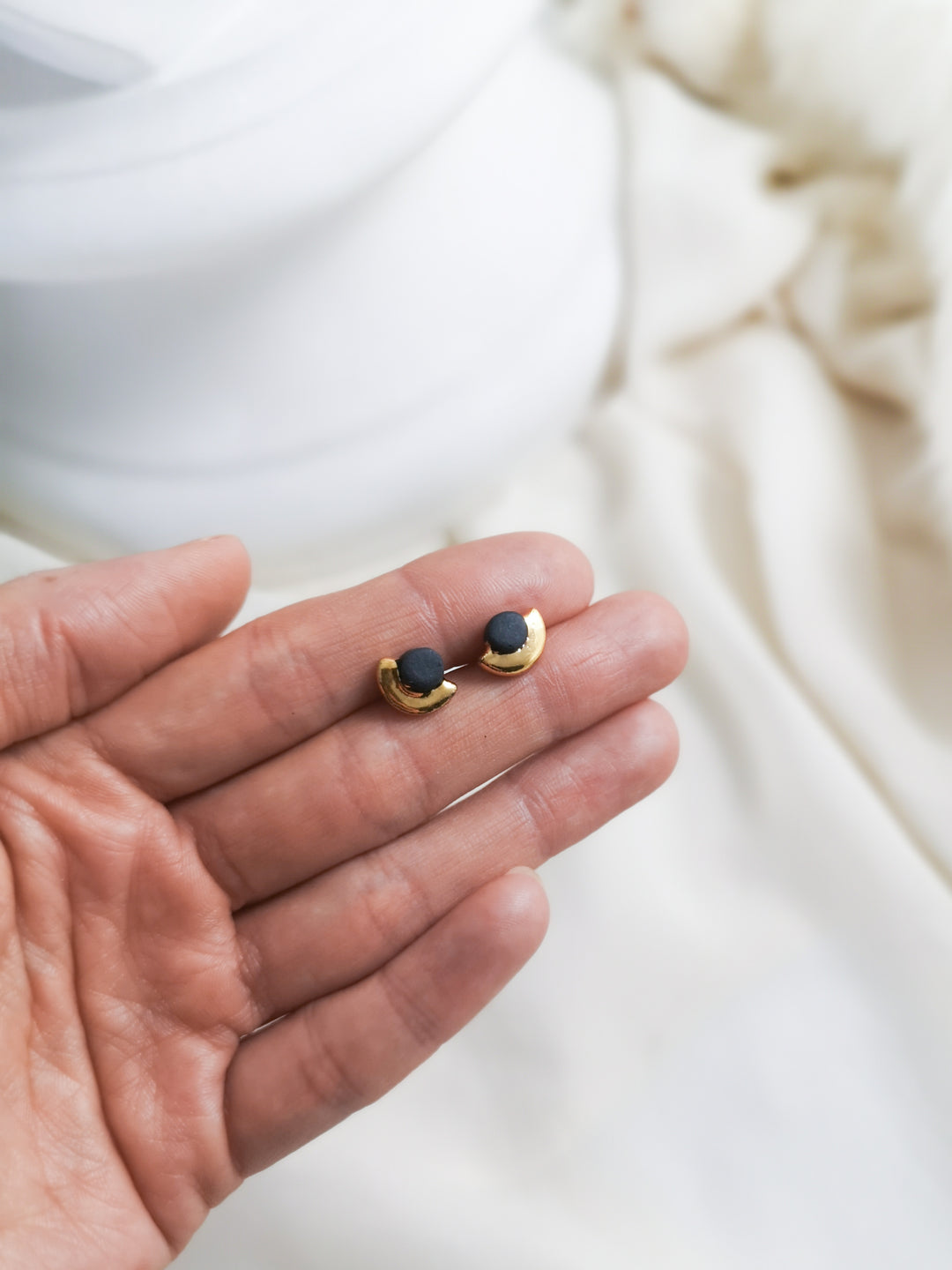 "Farida" porcelain earrings