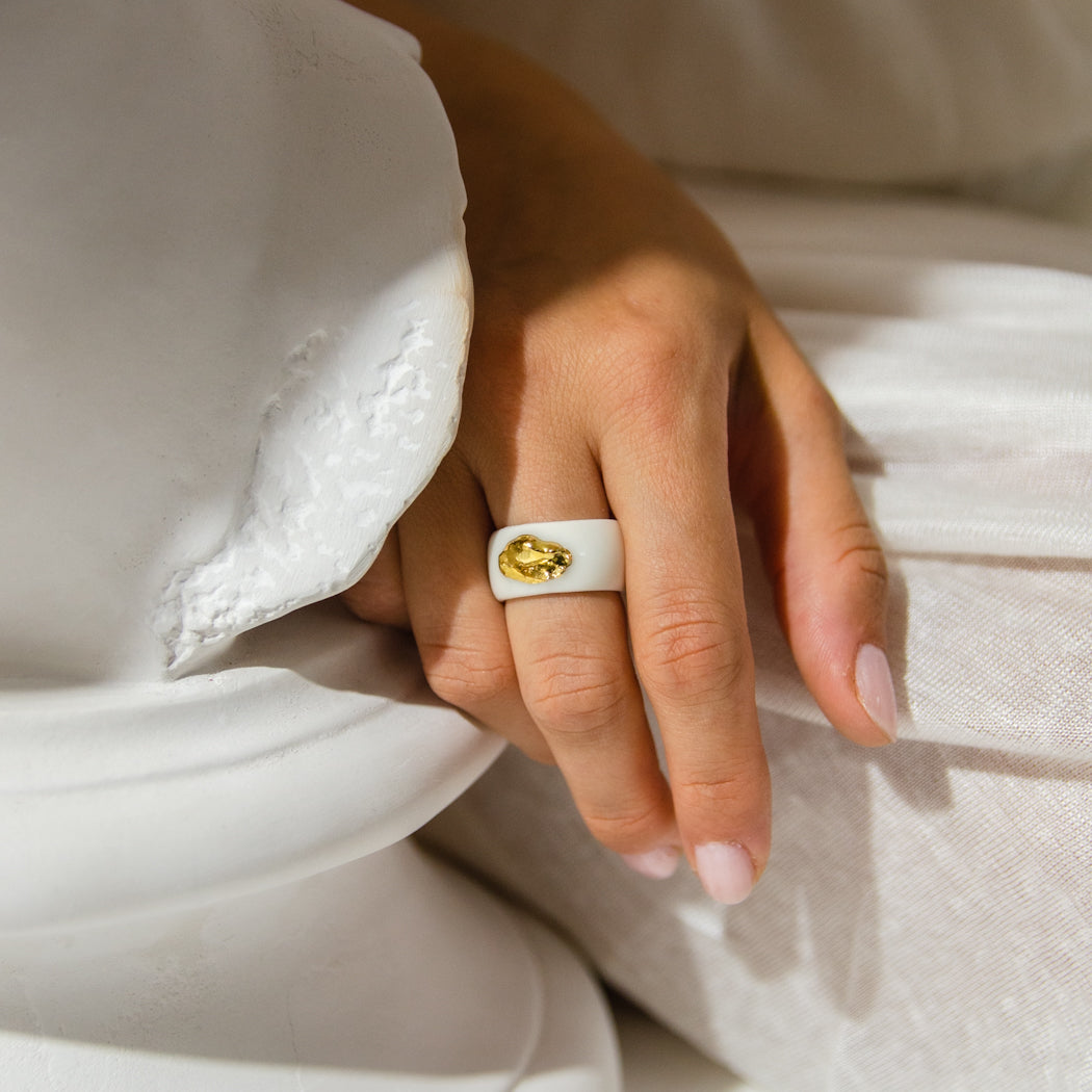 Porceliano žiedas, porcelain ring